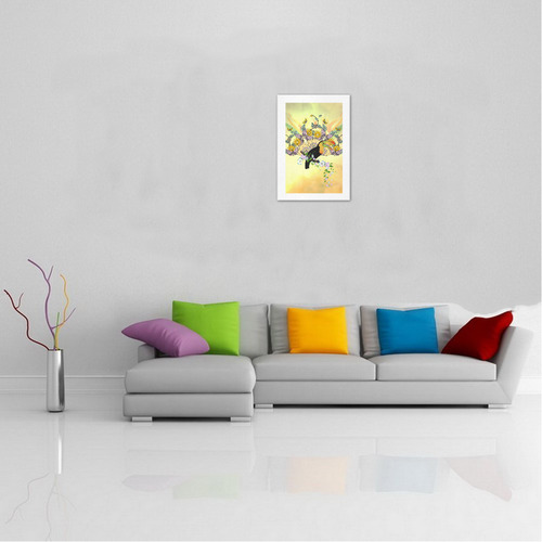 Toucan with flowers Art Print 13‘’x19‘’