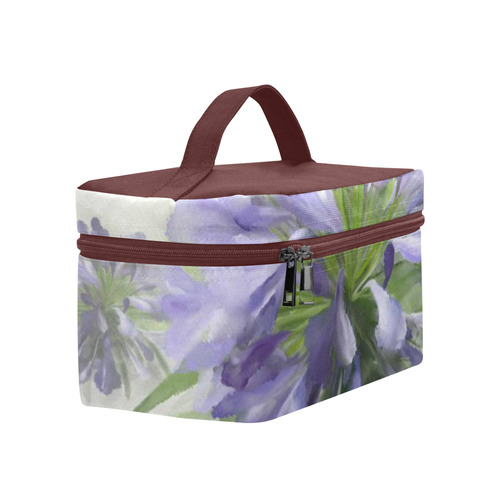 Delicate Purple Flowers, floral watercolor Lunch Bag/Large (Model 1658)