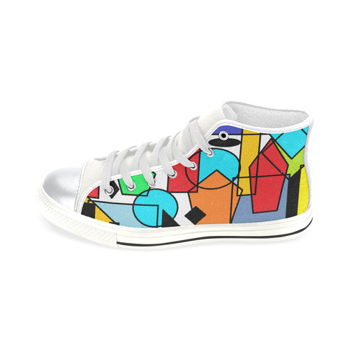 Cool kids shoes High Top Canvas Shoes for Kid (Model 017)