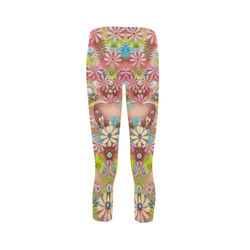 Jungle life and paradise apples Capri Legging (Model L02)