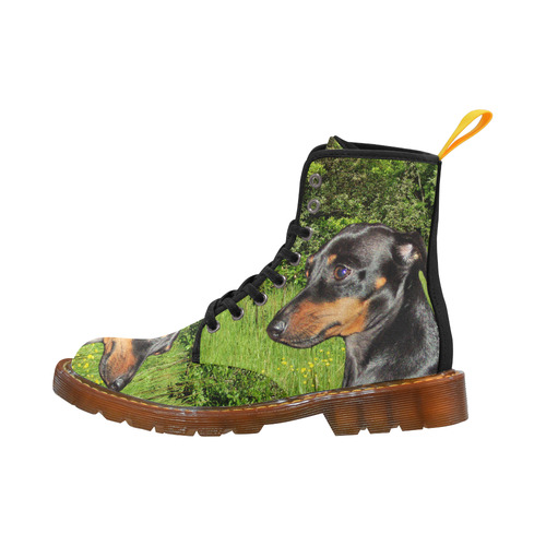 Dachshund Doxie Martin Boots For Women Model 1203H
