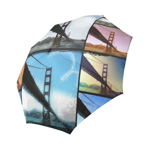 Golden Gate Bridge Collage Auto-Foldable Umbrella (Model U04)