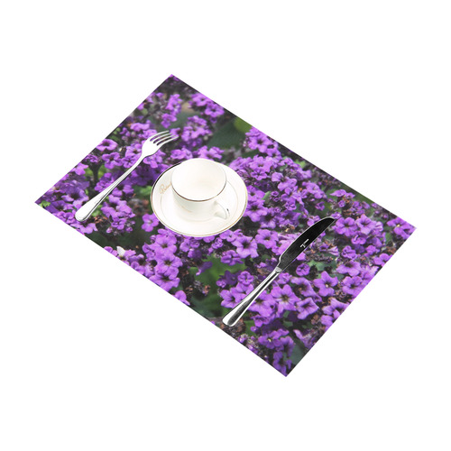 Purple Flowers Placemat 12’’ x 18’’ (Six Pieces)