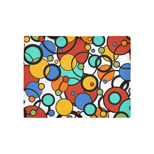 Pop Art Dot Colorful Art Print Rug by Juleez Area Rug 5'3''x4'