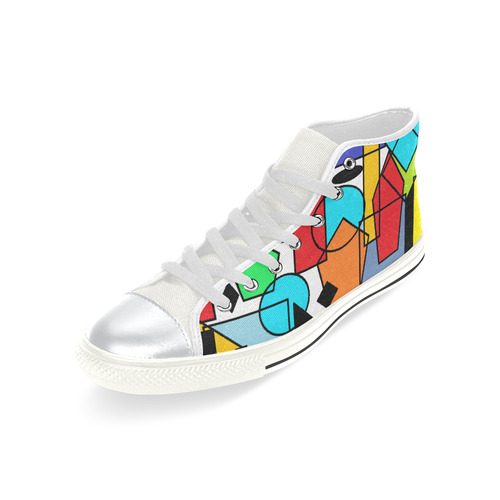 Cool kids shoes High Top Canvas Shoes for Kid (Model 017)