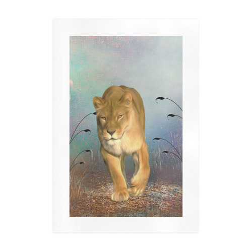 Wonderful lioness Art Print 19‘’x28‘’