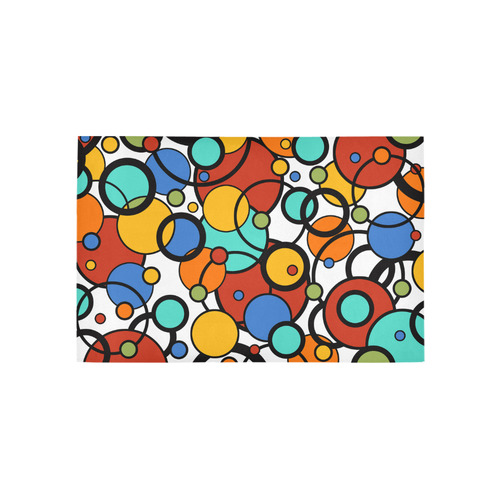 Pop Art Dot Colorful Art Print Rug Area Rug 5'x3'3''