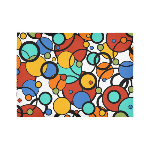 Pop Art Dot Colorful Art Print Rug Area Rug7'x5'