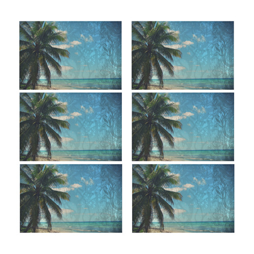 Caribbean Blue Placemat 12’’ x 18’’ (Six Pieces)