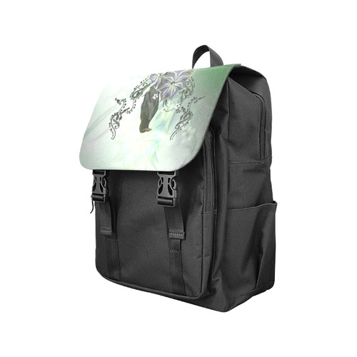 Raven with flowers Casual Shoulders Backpack (Model 1623)