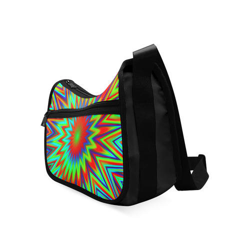 Colorful Comic Book Explosion Crossbody Bags (Model 1616)