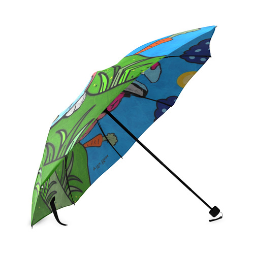 Rabbit Popart by Nico Bielow Foldable Umbrella (Model U01)