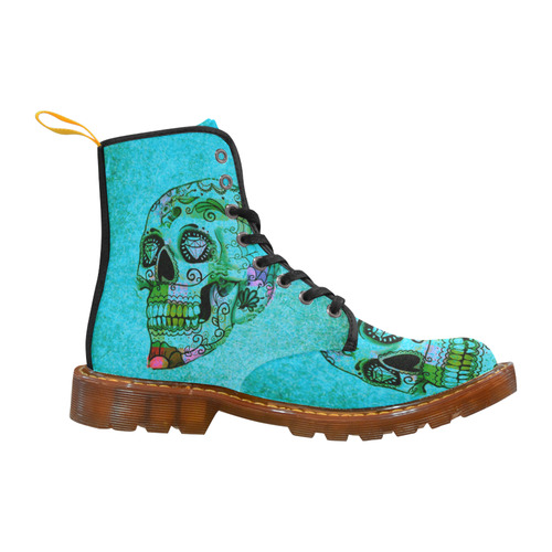 grunge skull D by JamColors Martin Boots For Women Model 1203H