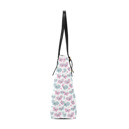 Cute Pastel Butterflies Euramerican Tote Bag/Small (Model 1655)