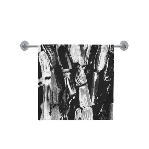 Black and white Bath Towel 30"x56"