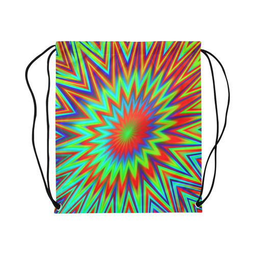 Color Explosion Retro Large Drawstring Bag Model 1604 (Twin Sides)  16.5"(W) * 19.3"(H)