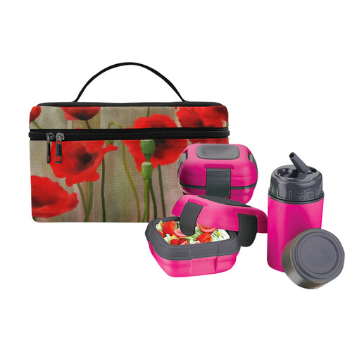 Poppies Lunch Bag/Large (Model 1658)