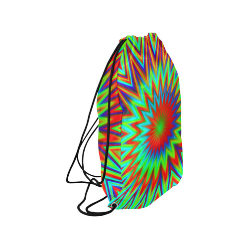 Color Explosion Retro Small Drawstring Bag Model 1604 (Twin Sides) 11"(W) * 17.7"(H)