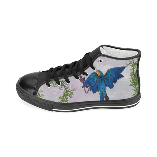 Awesome parrot Men’s Classic High Top Canvas Shoes (Model 017)