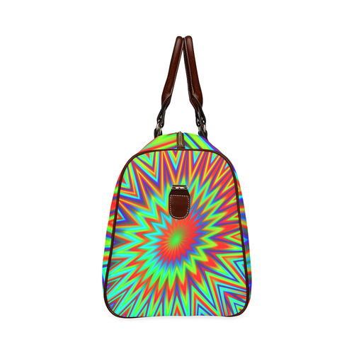 Color Explosion Retro Waterproof Travel Bag/Small (Model 1639)