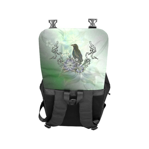 Raven with flowers Casual Shoulders Backpack (Model 1623)