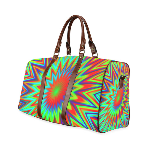 Color Explosion Retro Waterproof Travel Bag/Small (Model 1639)