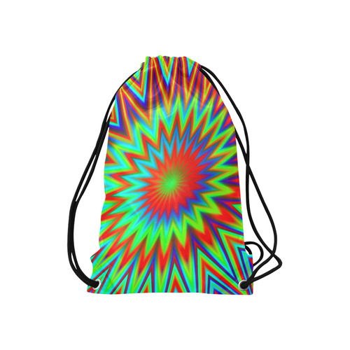 Color Explosion Retro Small Drawstring Bag Model 1604 (Twin Sides) 11"(W) * 17.7"(H)