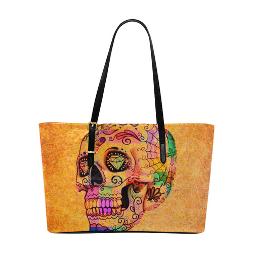 grunge skull F by JamColors Euramerican Tote Bag/Large (Model 1656)