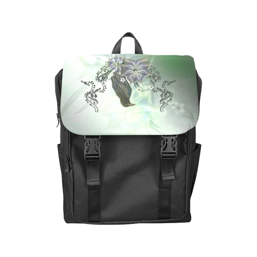 Raven with flowers Casual Shoulders Backpack (Model 1623)