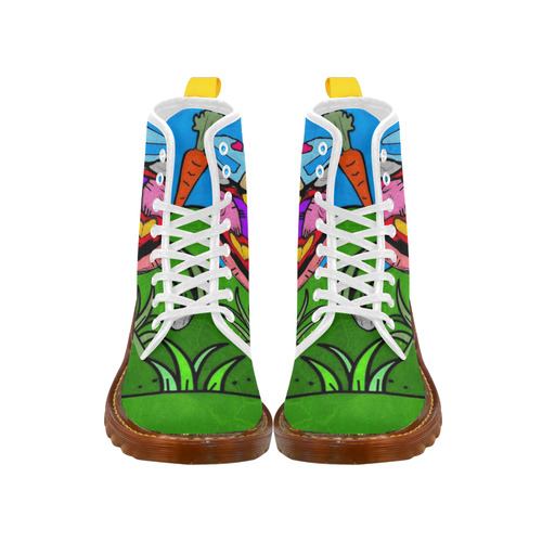 Rabbit Popart by Nico Bielow Martin Boots For Men Model 1203H