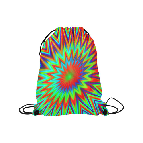 Color Explosion Retro Medium Drawstring Bag Model 1604 (Twin Sides) 13.8"(W) * 18.1"(H)