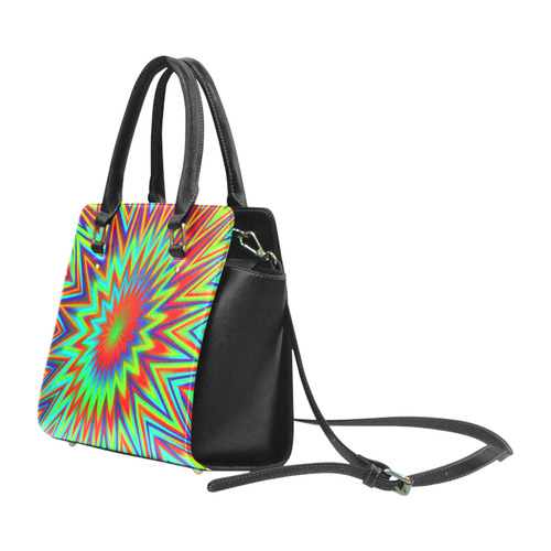 Pow Retro Colorful Explosion Classic Shoulder Handbag (Model 1653)