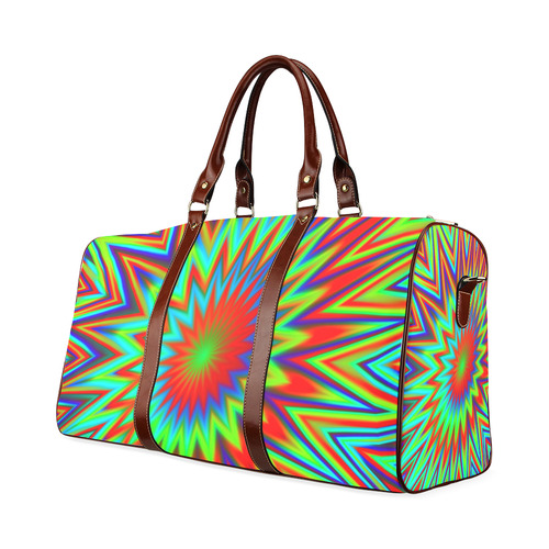 Color Explosion Retro Waterproof Travel Bag/Small (Model 1639)