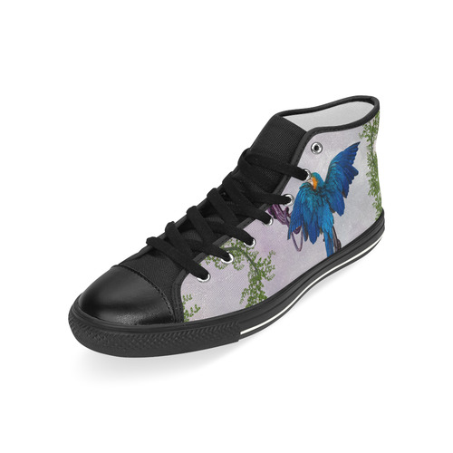 Awesome parrot Men’s Classic High Top Canvas Shoes (Model 017)