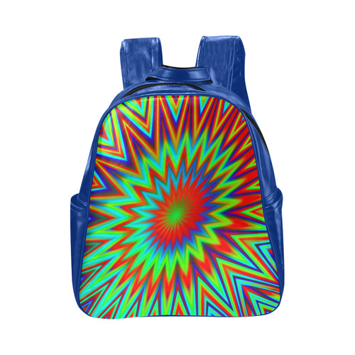 Pow Explosion Colorful Multi-Pockets Backpack (Model 1636)