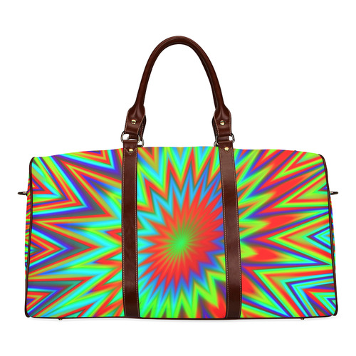 Color Explosion Retro Waterproof Travel Bag/Small (Model 1639)