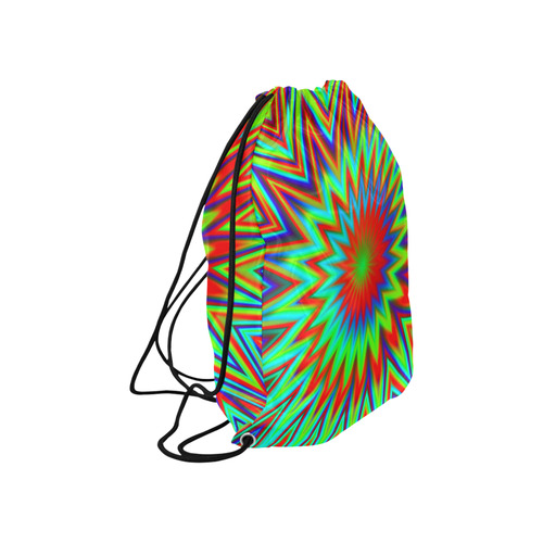 Color Explosion Retro Large Drawstring Bag Model 1604 (Twin Sides)  16.5"(W) * 19.3"(H)