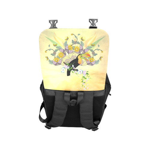 Toucan with flowers Casual Shoulders Backpack (Model 1623)