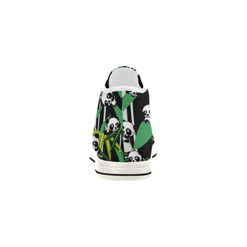 Satisfied and Happy Panda Babies on Bamboo Vancouver H Men's Canvas Shoes (1013-1)