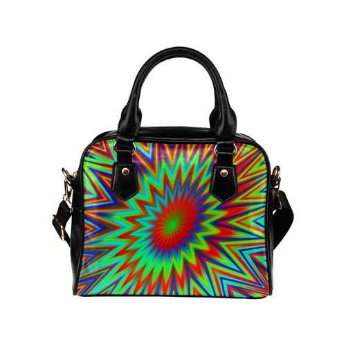 Colorful Comic Explosion Shoulder Handbag (Model 1634)