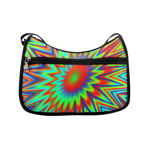 Colorful Comic Book Explosion Crossbody Bags (Model 1616)