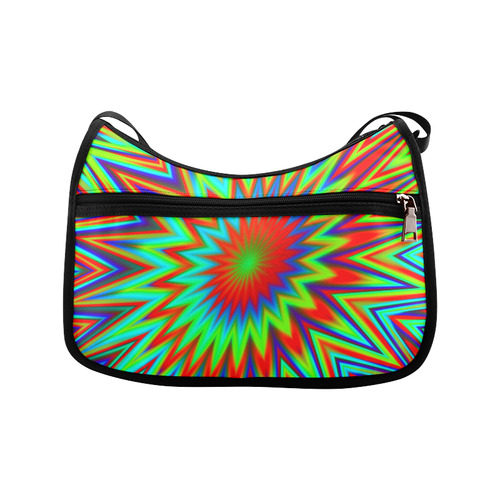 Colorful Comic Book Explosion Crossbody Bags (Model 1616)