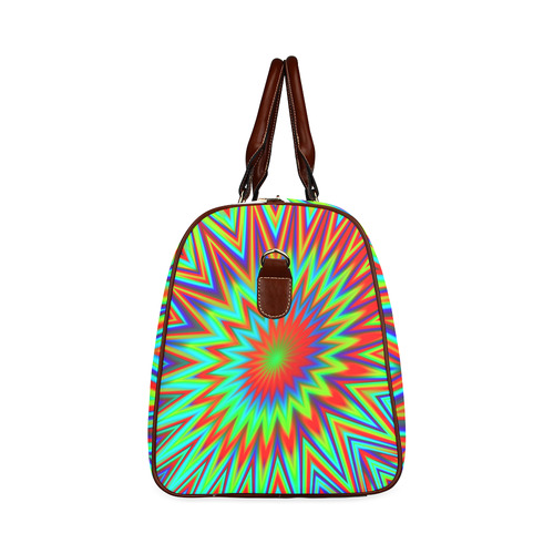 Color Explosion Retro Waterproof Travel Bag/Small (Model 1639)