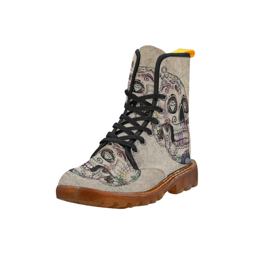 grunge skull B by JamColors Martin Boots For Men Model 1203H