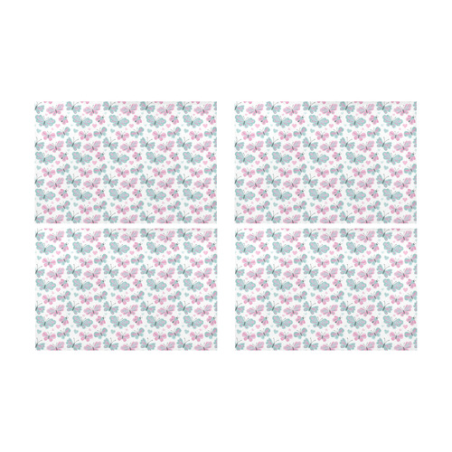 Cute Pastel Butterflies Placemat 12’’ x 18’’ (Set of 4)