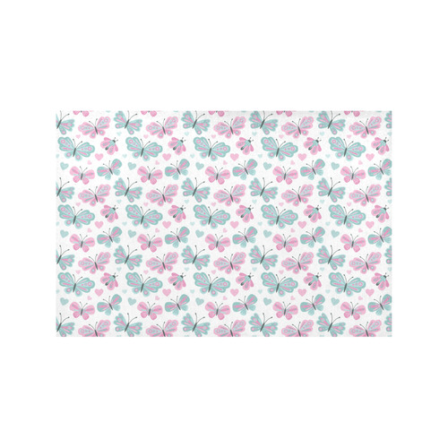 Cute Pastel Butterflies Placemat 12’’ x 18’’ (Set of 4)
