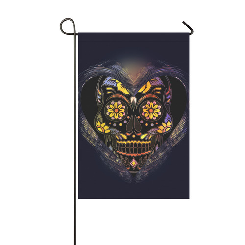 Skull20170307_by_JAMColors Garden Flag 12‘’x18‘’（Without Flagpole）