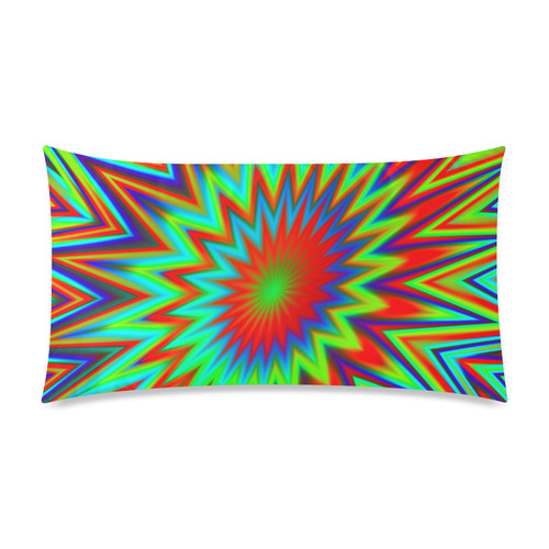 Colorful Comic Book Explosion Rectangle Pillow Case 20"x36"(Twin Sides)