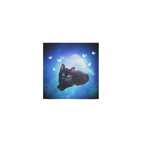 Cute little back kitten Square Towel 13“x13”