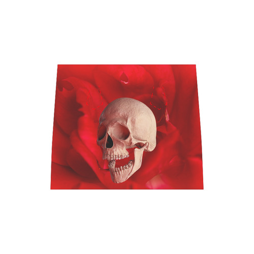 Funny Skull and Red Rose Boston Handbag (Model 1621)